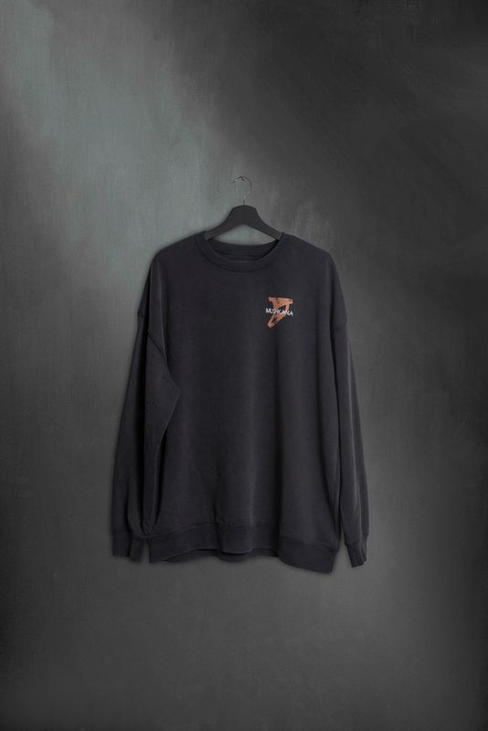 Crew Black Washed Quilla ss