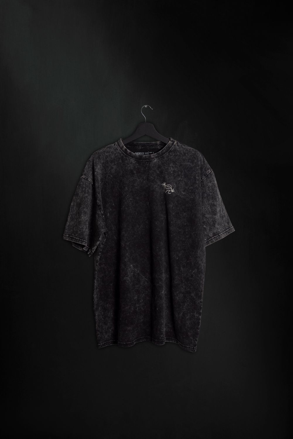 Remera Nalu Oversize Black Washed ss
