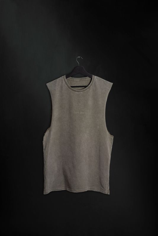 Musculosa Senecio Gris Washed ss