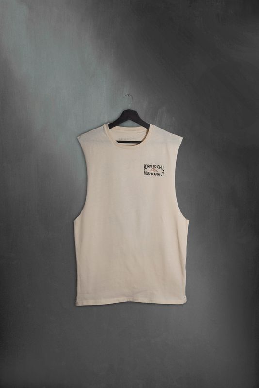 Musculosa Hand Vainilla ss