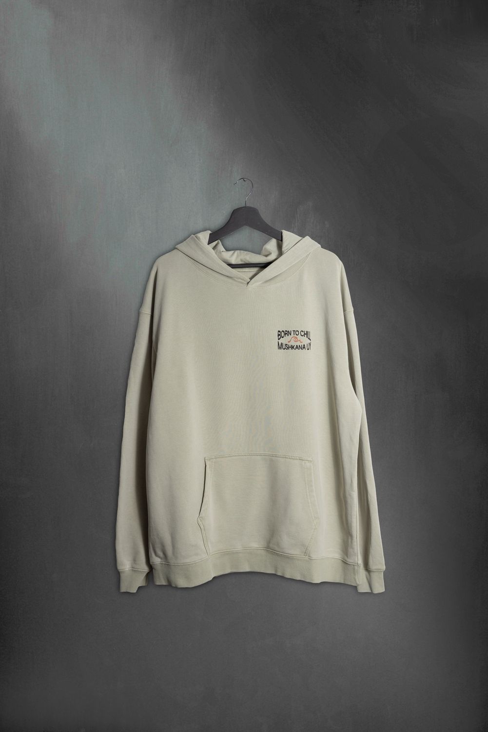 Hoodie Khaki Oversized Hand ss