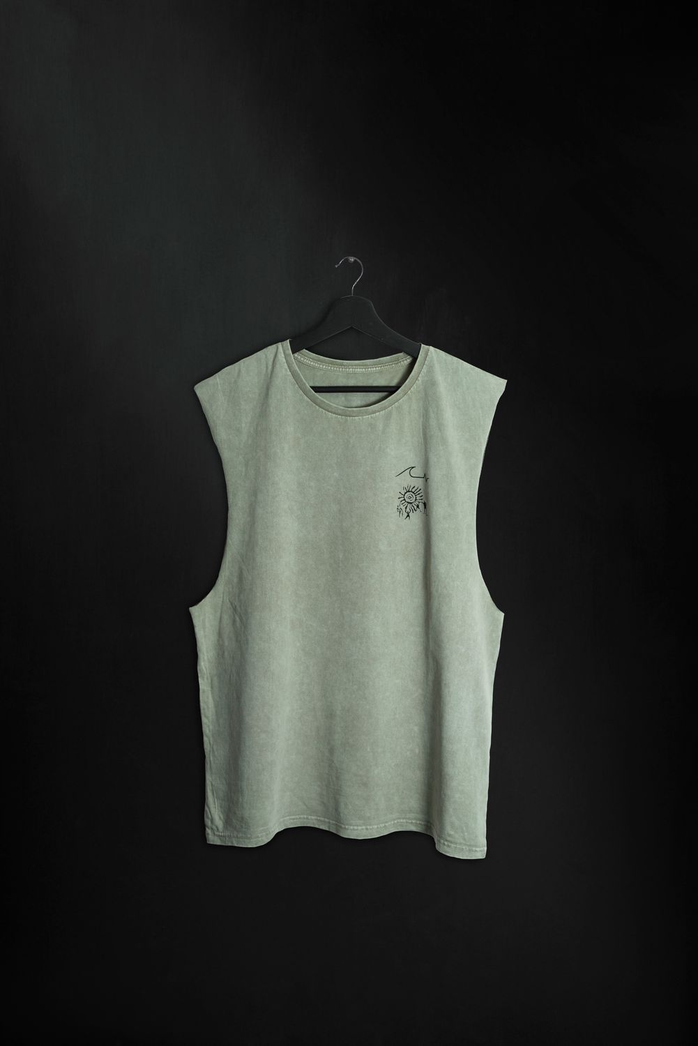 Musculosa Grey Washed Rocha ss