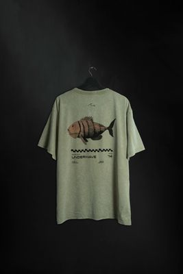 Remera Oversize Grey Washed Punto Pez SS