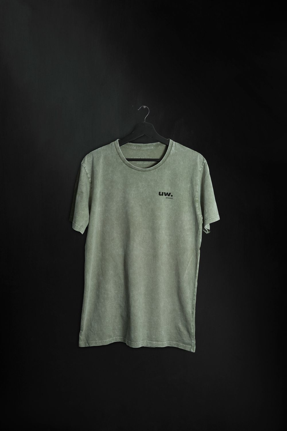 Remera Classic Fit On Point Grey Washed SS