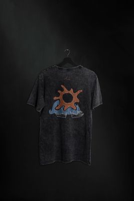 Remera Pedre Black Washed Classic Fit ss