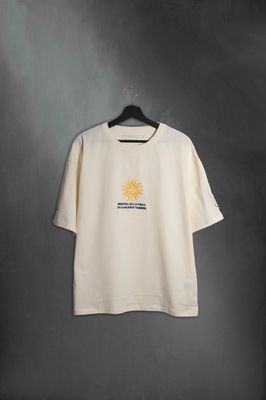 Remera Overbox Sol Vainilla