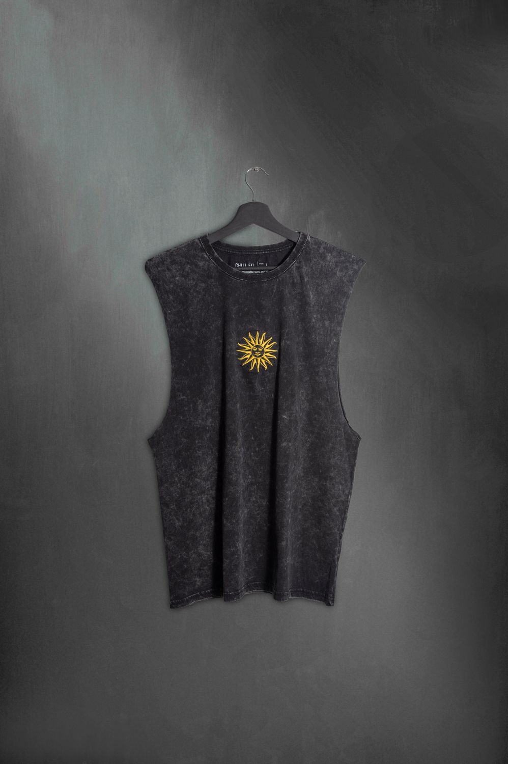 Musculosa Sol Negro Lavado