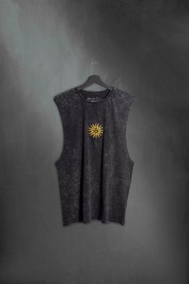 Musculosa Sol Negro Lavado