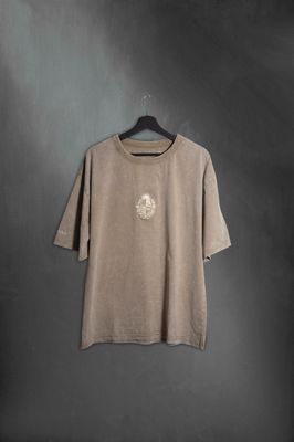 Remera Overbox Grey Escudo Uy