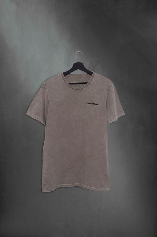 Remera Classic Fit Mushkana Grey