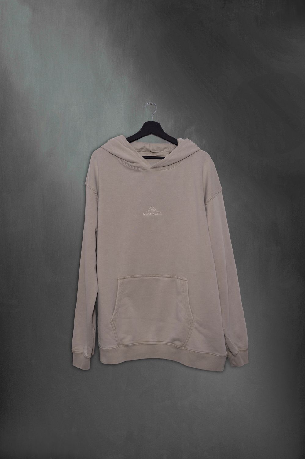 Hoodie Khaki Washed Mushkana aa