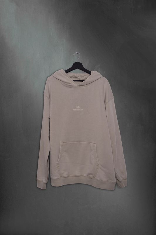 Hoodie Khaki Washed Mushkana aa