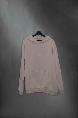 Hoodie Khaki Washed Mushkana aa