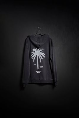 Hoodie Palmera Black Washed new