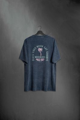 Remera Beach Vibes Oversize Blue ss Remera Beach Vibes Oversize Blue ss