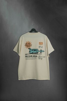 Remera Oversize Vainilla Combi SS