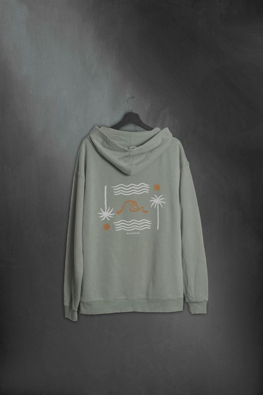 Hoodie Oceano Khaki Washed SS