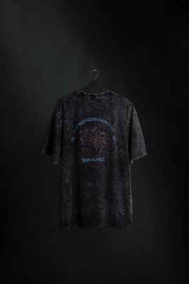 Remera Oversize Black Washed Solarium SS