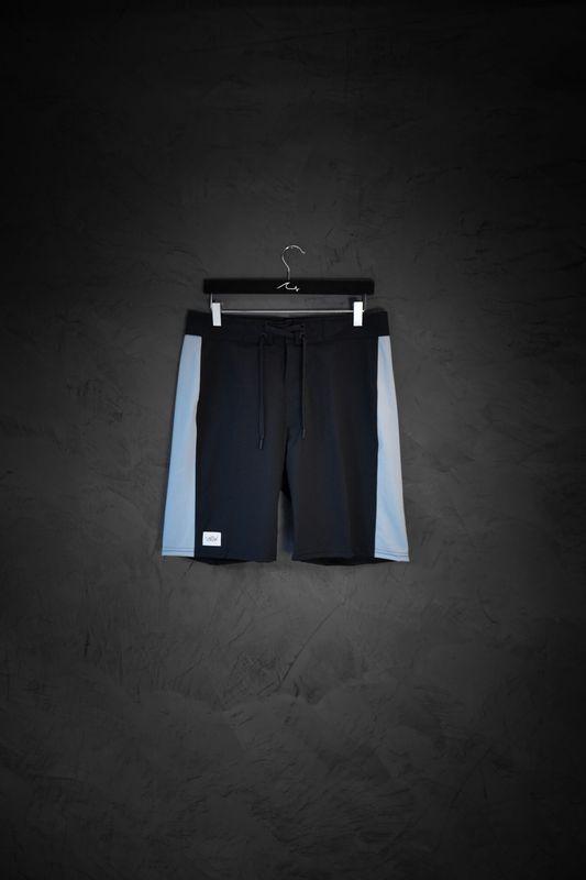 Boardshort Lira Black &amp; Light Blue ss