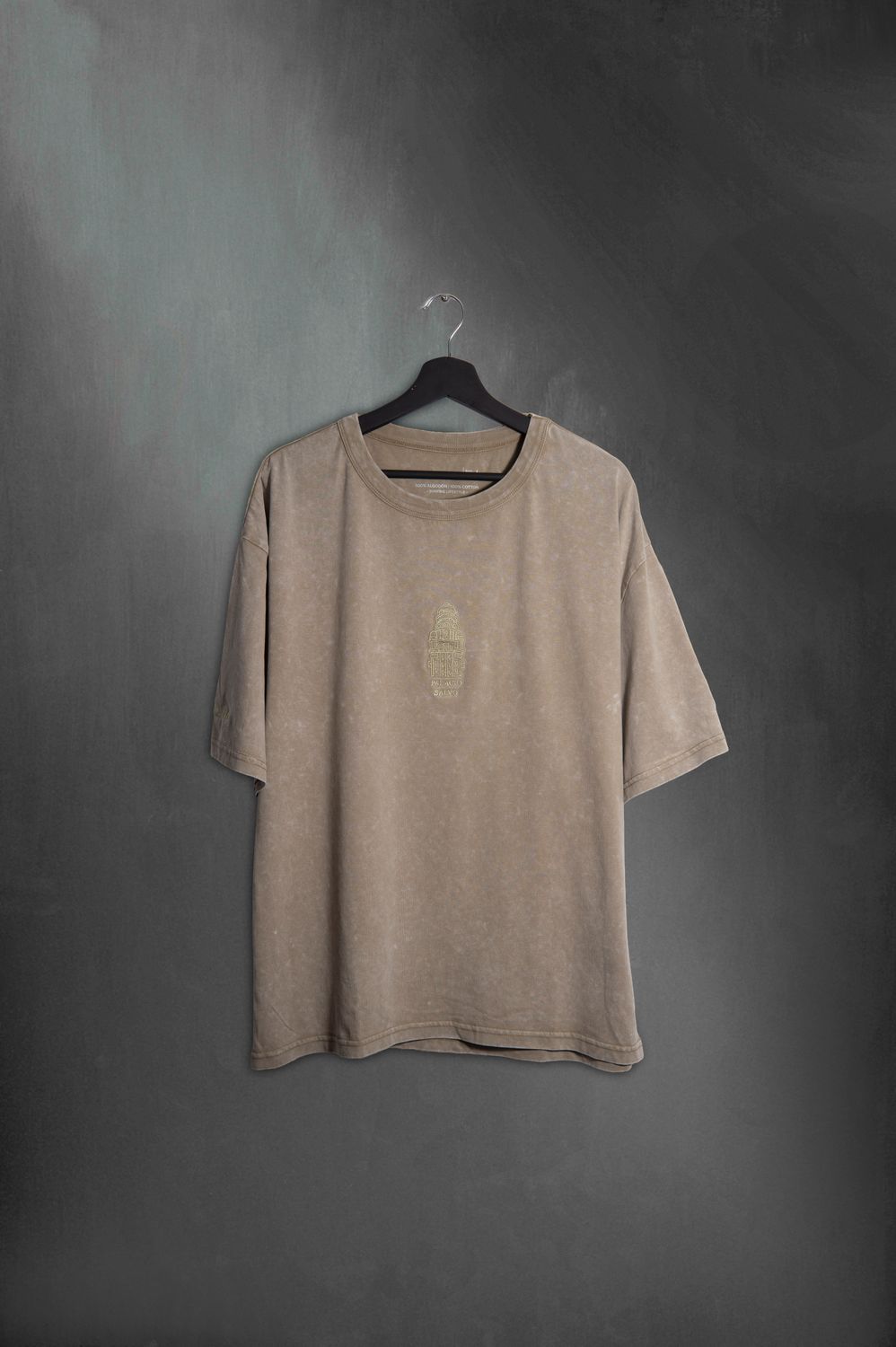 Remera Palacio Salvo Grey Washed Overboxy