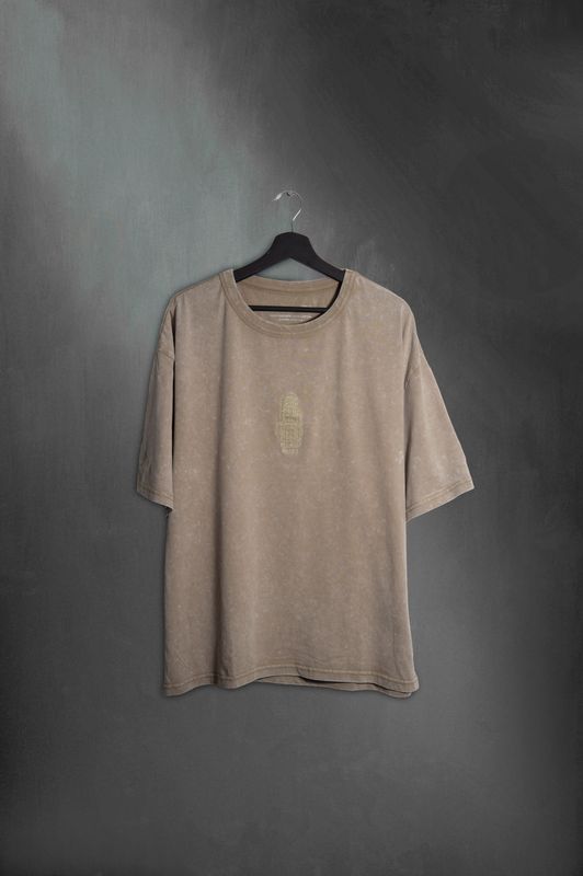Remera Palacio Salvo Grey Washed Overboxy