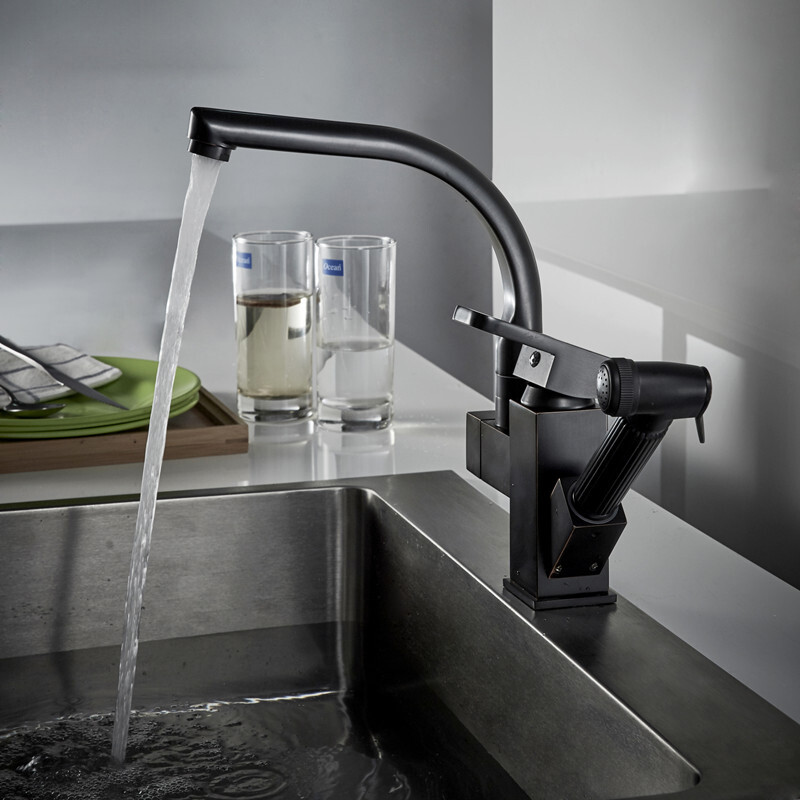 Grifo De Cocina Pulverizador Extraíble De Alta Presión