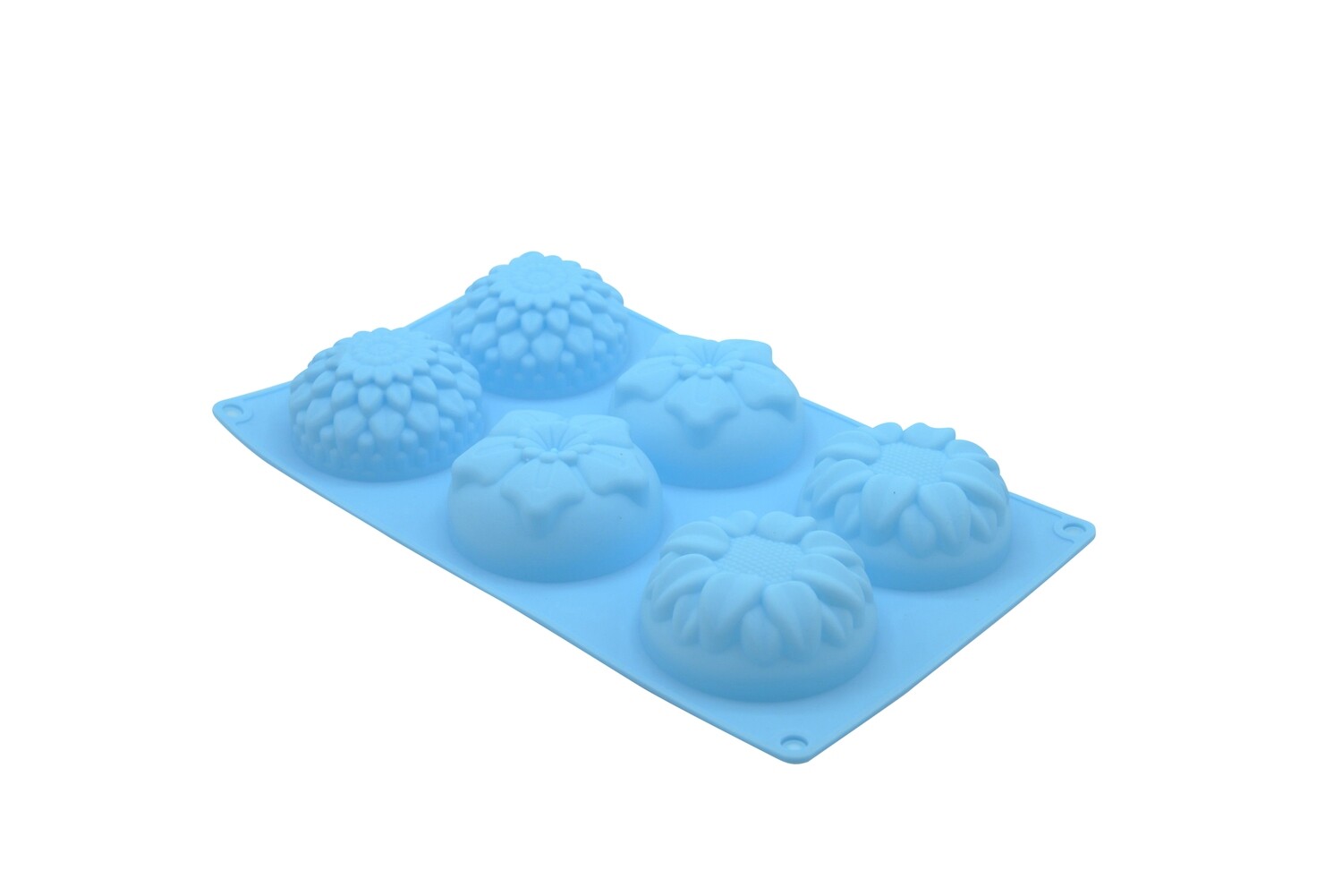 FLOWERS 6 Cavity Silicone Soap Mold