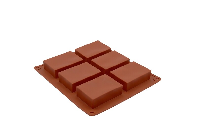 RECTANGLE 6 Cavity Silicone Soap Mold
