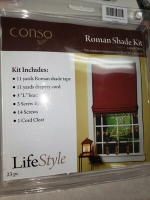 Conso Roman Shade Kit 36&quot;W x 54&quot;L