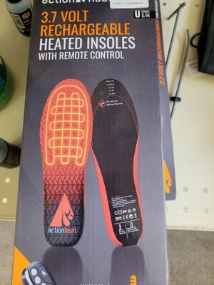 Action Heat 3.7volt Rechargeable Heated Insoles