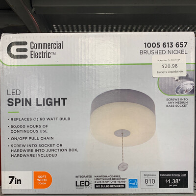 CE Spin Light 7in Closet Light LED Flush Mount # 1005 613 657