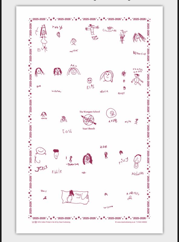 Beech class Tea towel