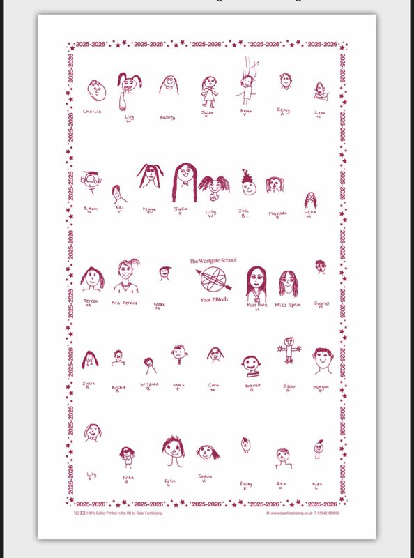 Birch Class Tea Towel