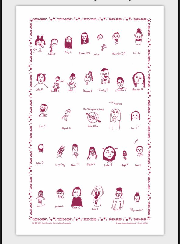 Elm Class Tea Towel