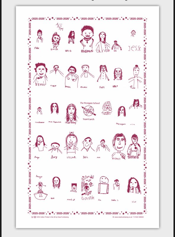 Larch Class Tea Towel