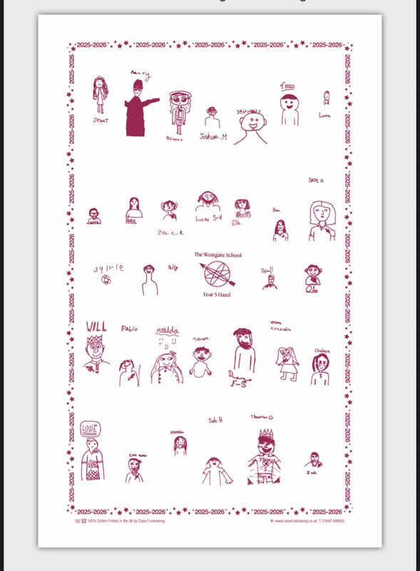Hazel Class Tea Towel