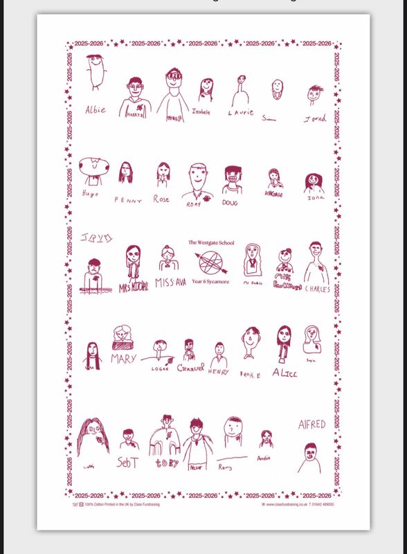 Sycamore Class Tea Towel