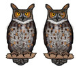 Jabebo Horned Owl Earrings