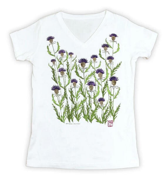 Ladies Thistle Shirt