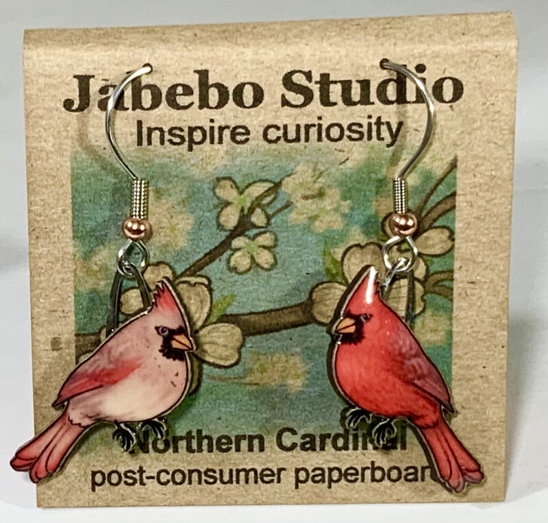 Jabebo Northern Cardinal Earrings