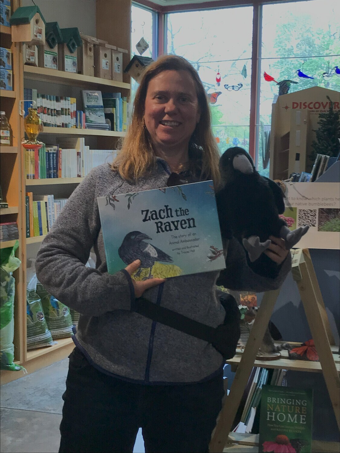 Zach the Raven Animal Ambassador