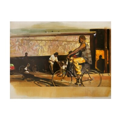 Joe Chirichigno, "Bike Ride through Overtown" (tribute to artist Pervis Young)