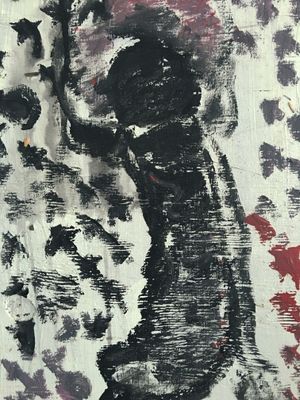 Purvis Young, "Figure on White"