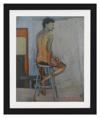 Thomas Kachian, "Sitting Nude"