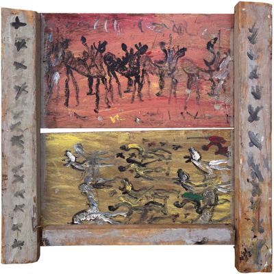 Purvis Young, "Warriors and Horses"