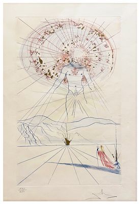 Salvador Dalí, "The Bridegroom Leaps upon the Mountains"