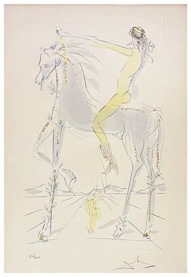 Salvador Dalí, "The Beloved is as Fair as a Company of Horses"