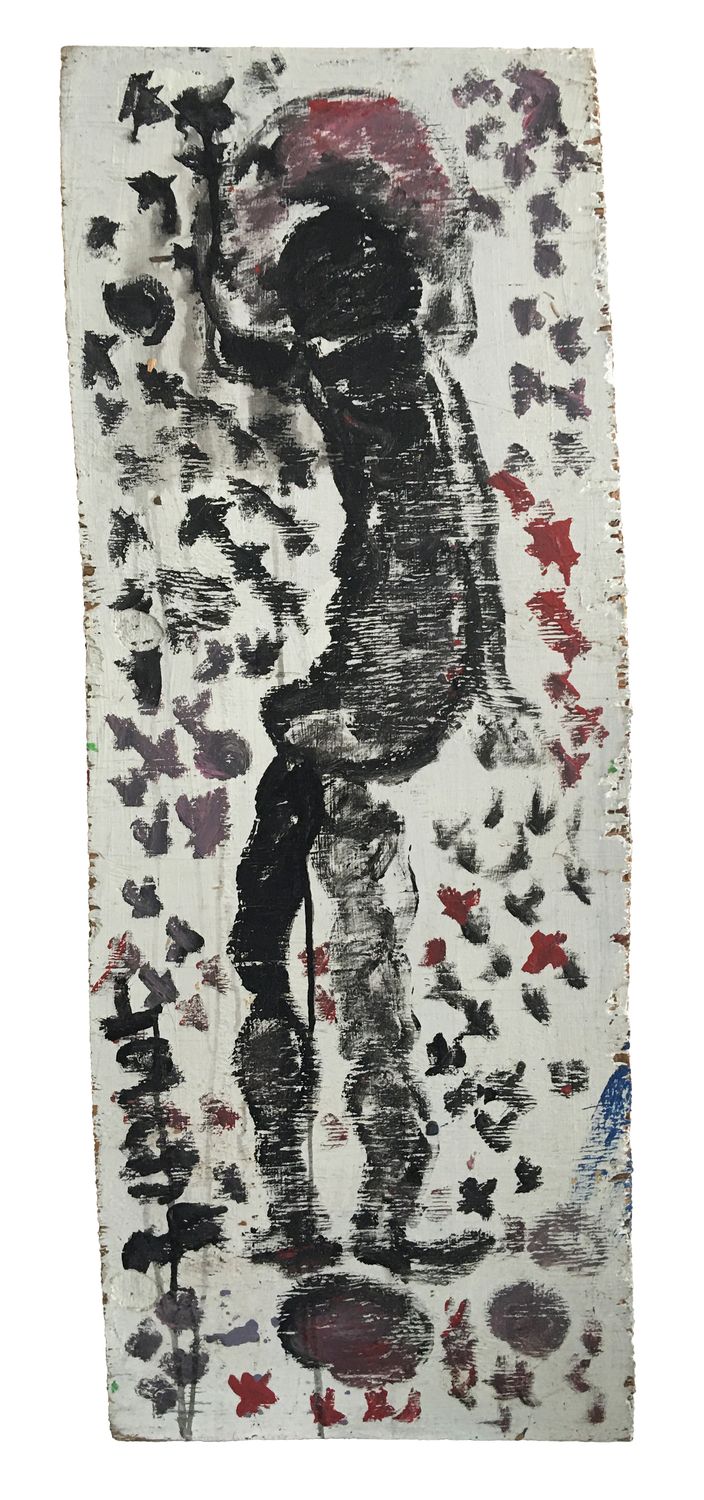 Purvis Young, "Figure on White"