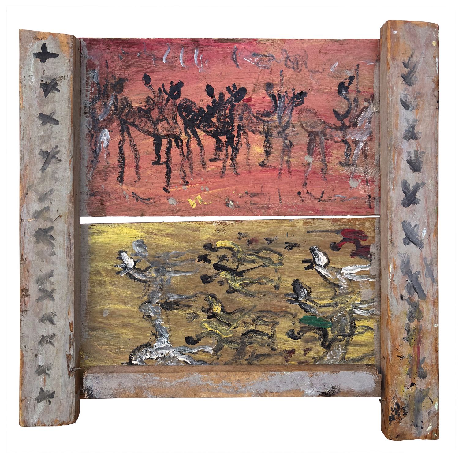 Purvis Young, "Warriors and Horses"