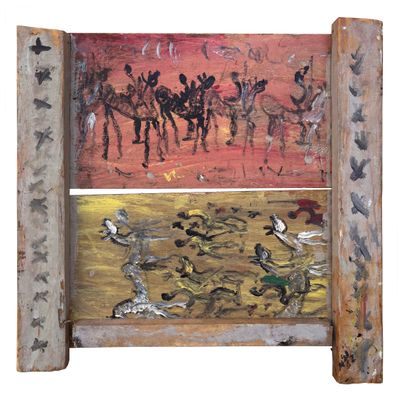 Purvis Young, "Warriors and Horses"
